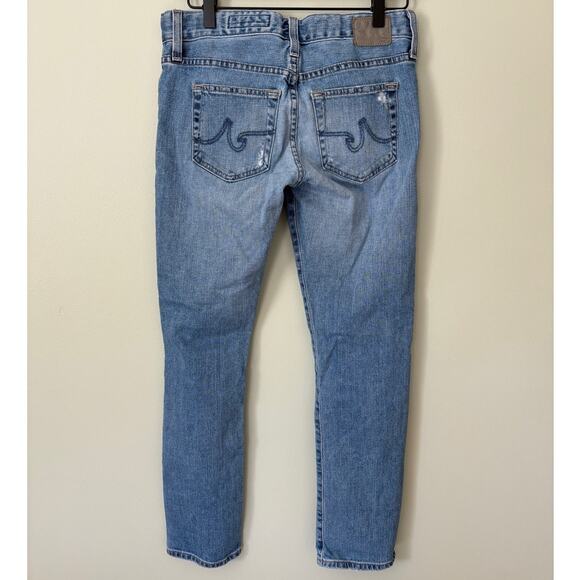 AG Adriano Goldschmeid Distressed Ankle Jeans 25 R Straight - Picture 4 of 9